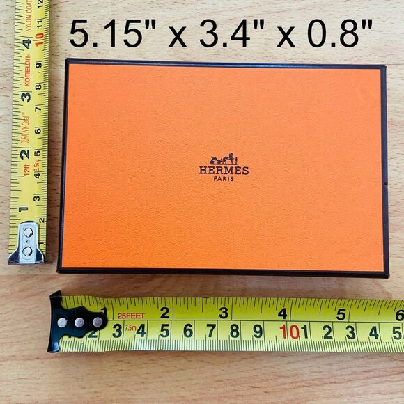 Hermes Gift Box - small rectangle jewelry box {empty} (5.15" x 3.4" x 0.8") - Picture 1 of 6